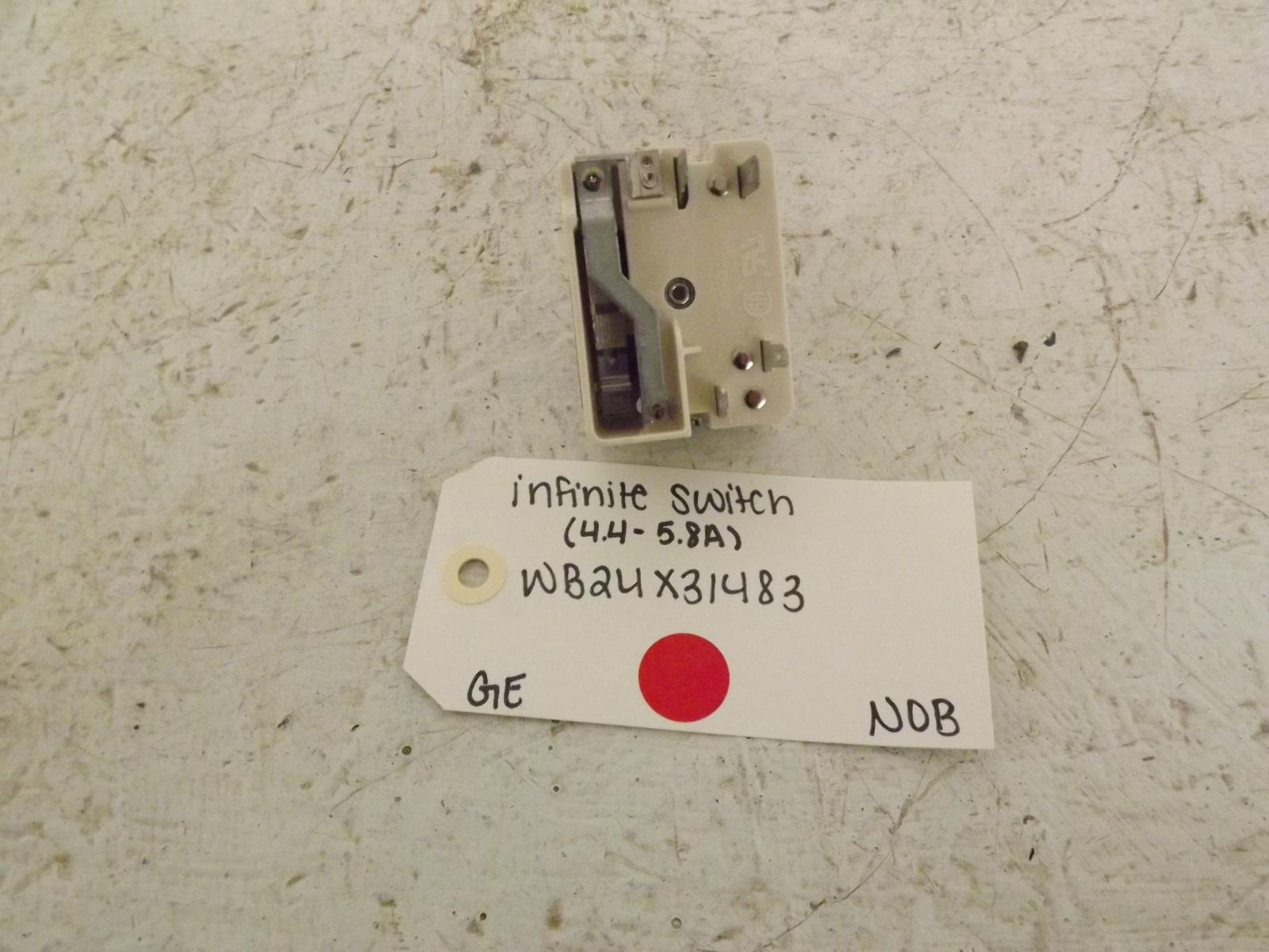 GE Range WB24X31483 Infinite Switch (4.4 - 5.8A) NOB GE Range WB24X31483 Infinite Switch (4.4 - 5.8A) NOB